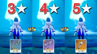 Yelan!! 3 STAR vs 4 STAR vs 5 STAR !! Yelan Weapon comparison [ Genshin Impact ]