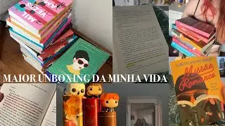 unboxing de 31 livros da prime day e tour pela estante