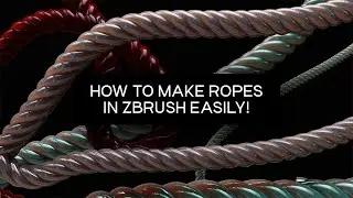 ZBRUSH: HOW TO MAKE ROPES IN ZBRUSH UNDER 1,5 MINUTES