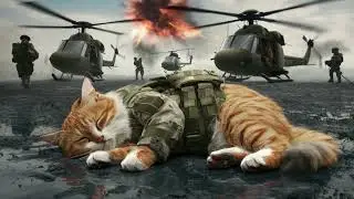 Dad Went to the war 😳😭😢l #cats #kitten #aiimages #respect #cute