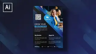 Modern Business Flyer | Adobe Illustrator Tutorial