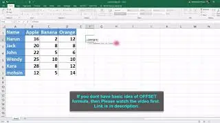 Dynamic NAME Manager in Excel || Part 02 || How to create dynamic Name range in Excel