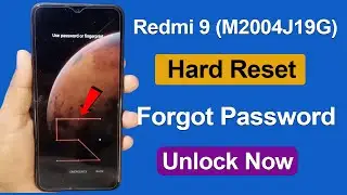 Redmi 9 M2004J19G Hard Reset & Factory Reset   Redmi 9 Pattern Lock Unlock   MIUI 12