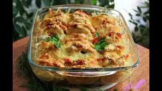 ВКУСНЕЙШАЯ ЗАПЕКАНКА ИЗ КАБАЧКОВ с курицей! Кабачковая запеканка с курицей и сыром, простой рецепт!