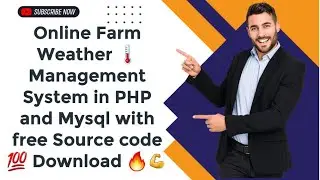 Online Farm Weather 🌡️ Management System in PHP and Mysql with free Source code 💯 Download 🔥💪