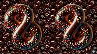 Chocolate Donuts - 3D Stereo Pair Animation