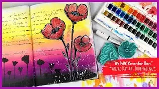 "We Will Remember Them" ~ Art Journaling Process Video + + + INKIE QUILL