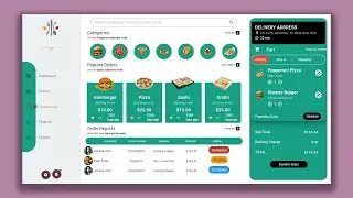 POS Restaurant Food Ordering Dashboard UI Design