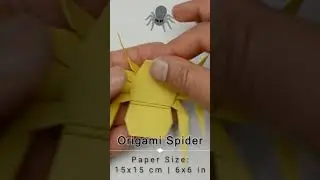 Origami Spider #paperart #diy #origamianimal #origamiart