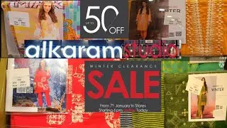 alkaram studio 50% off sale unstitch January 8, 2022