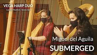 harp duo two harps  dos arpas  SUBMERGED Miguel del Aguila zwei harfen  deux harpes