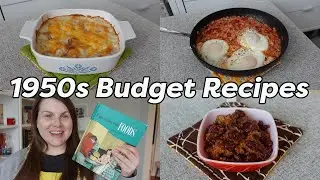 1950s BUDGET RECIPES 🍽️ Money Saving Meals for Families