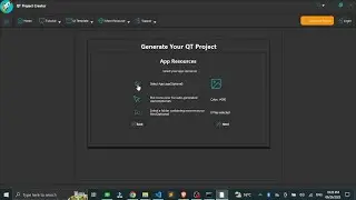 QT Project Creator app with modern GUI | Source Code | Python Modern GUI