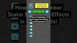 🔥 How to Remember Statin Drug Side Effects in 60 Seconds! [Pharmacology]