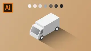 How to Draw Isometric Truck Vehicle - Adobe Illustrator