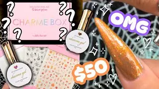 ⋆₊˚🎃 DAILY CHARME HALLOWEEN BOX 🍂 + How I do my protective hard gel layer! 🐈‍⬛˚₊⋆