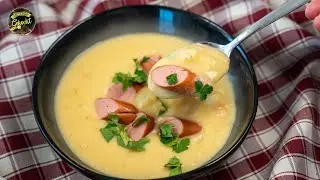 The best potato soup with Vienna sausages - QUICK, SIMPLE and VERY TASTY