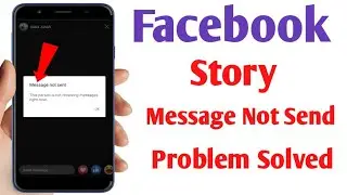 Facebook story message not send problem solve | Facebook message not send problem solution