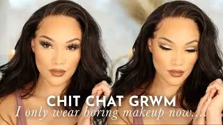 CHIT CHAT GRWM FALL MAKEUP + HAIR | WHY I STOPPED DRAMATIC LOOKS | ALLYIAHSFACE