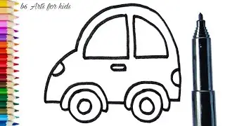 SIMPLEST WAY on How to draw a car | Easy Drawing