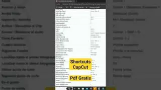 Shortcuts CapCut PDF gratis