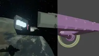 3D Spaceship sci-fi - break down