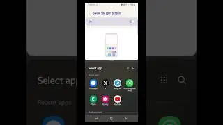 How to open apps in split screen | Samsung | 