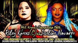 PWE - Unsigned & Upset 2 - Riley Knocks vs. Joseline Navarro - December 2nd, 2023 (Full Match)