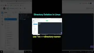 Remove Directory in Linux Terminal | Directory Deletion in Linux #shorts