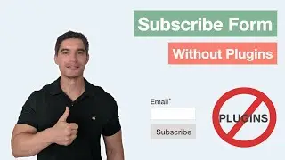 Wordpress: Collect subscribers without form plugins