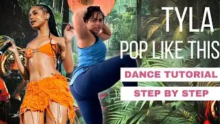 POP LIKE THIS, TYLA ~ EASY DANCE TUTORIAL 💃| HOW TO DO TYLA VIRAL TIKTOK DANCE, BEGINNERS, MIRRORED