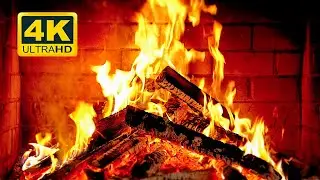 🔥 Cozy Fireplace 4K (12 HOURS). Fireplace with Crackling Fire Sounds. Fireplace Burning 4K