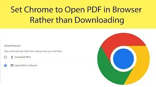 How to set Chrome to open PDF in browser rather than downloading?