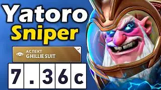 Яторо на Новом Снайпере, Открытие Патча! - Yatoro Sniper 7.36 ДОТА 2