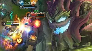 MAOKAI BARON LANE GAMEPLAY (BUILD & RUNES)