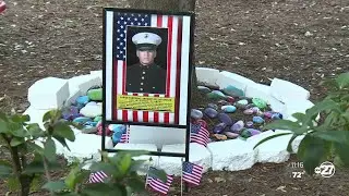 Florida elementary school re-dedicates Warrior Garden to honor fallen marine