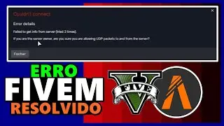 Como RESOLVER ERRO COULDN`T CONNECT no FIVEM ao JOGAR GTA RP...