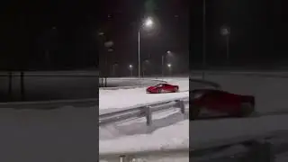 Ferrari 458 Italia drift snow