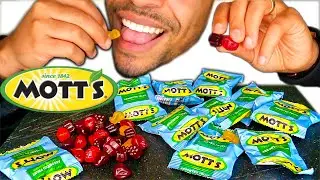 EATING FRUIT SNACKS *CHEWY* ASSORTED MOTT'S CANDY MOUTH SOUNDS ASMR NO TALKING