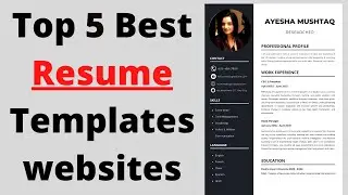 Resume template download free | free resume builder websites | Top 5 best Resume Templates websites