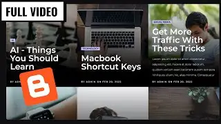 [FULL VIDEO] How To Create A Responsive Blog Design For Your Blogger Website