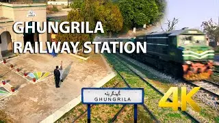 GHUNGRILA RAILWAY STATION - PAKISTAN RAILWAY - 4K Ultra HD - Karachi Street View