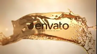 Golden Splash Logo | After Effects template