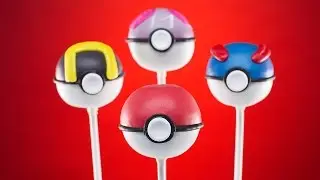 POKEMON POKEBALL CAKE POPS - NERDY NUMMIES