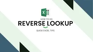 Reverse Lookup with HLOOKUP | How to do Reverse Lookup in Excel