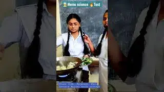 Cooking 🔥Home Science⭐ Test 