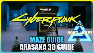 Cyberpunk 2077 - ARASAKA 3D Arcade Easter Egg & Maze Guide (Full Arcade Run)