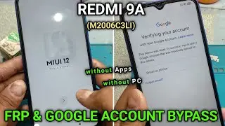 redmi 9a frp bypass | redmi 9a google account bypass | Mi 9a google id remove| miui 12 google bypass