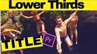 How to create animated Lower Thirds title in Adobe Premiere Pro tutorial