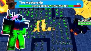 100 CORRUPTED CAMERAMAN vs THE MOTHERSHIP!! (Toilet Tower Defense)